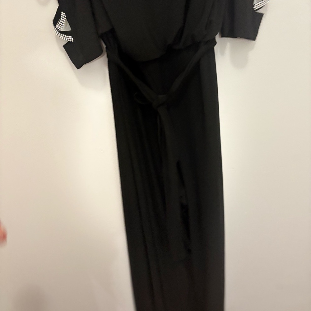 Elegant Black Evening jumpsuit - Picture 10 of 14
